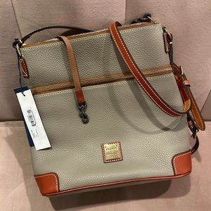 NWT Dooney & Bourke Pebble Grain Crossbody - Smoke